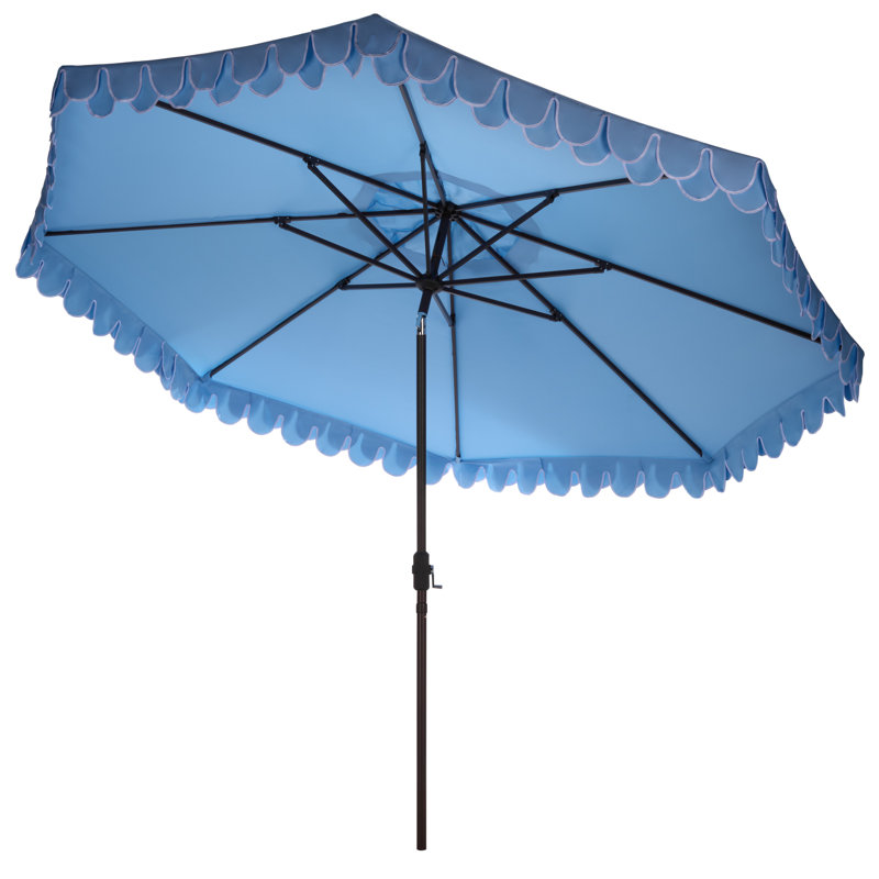 Parasol de plage 11 pi Sibylla, Bleu pastel
