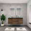 Ensemble de meuble-lavabo double mural 60 po Castin-457868109