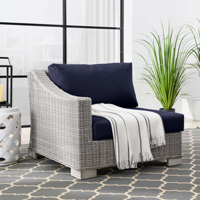 Modway Conway Outdoor Patio Wicker Rattan Left-Arm Chair