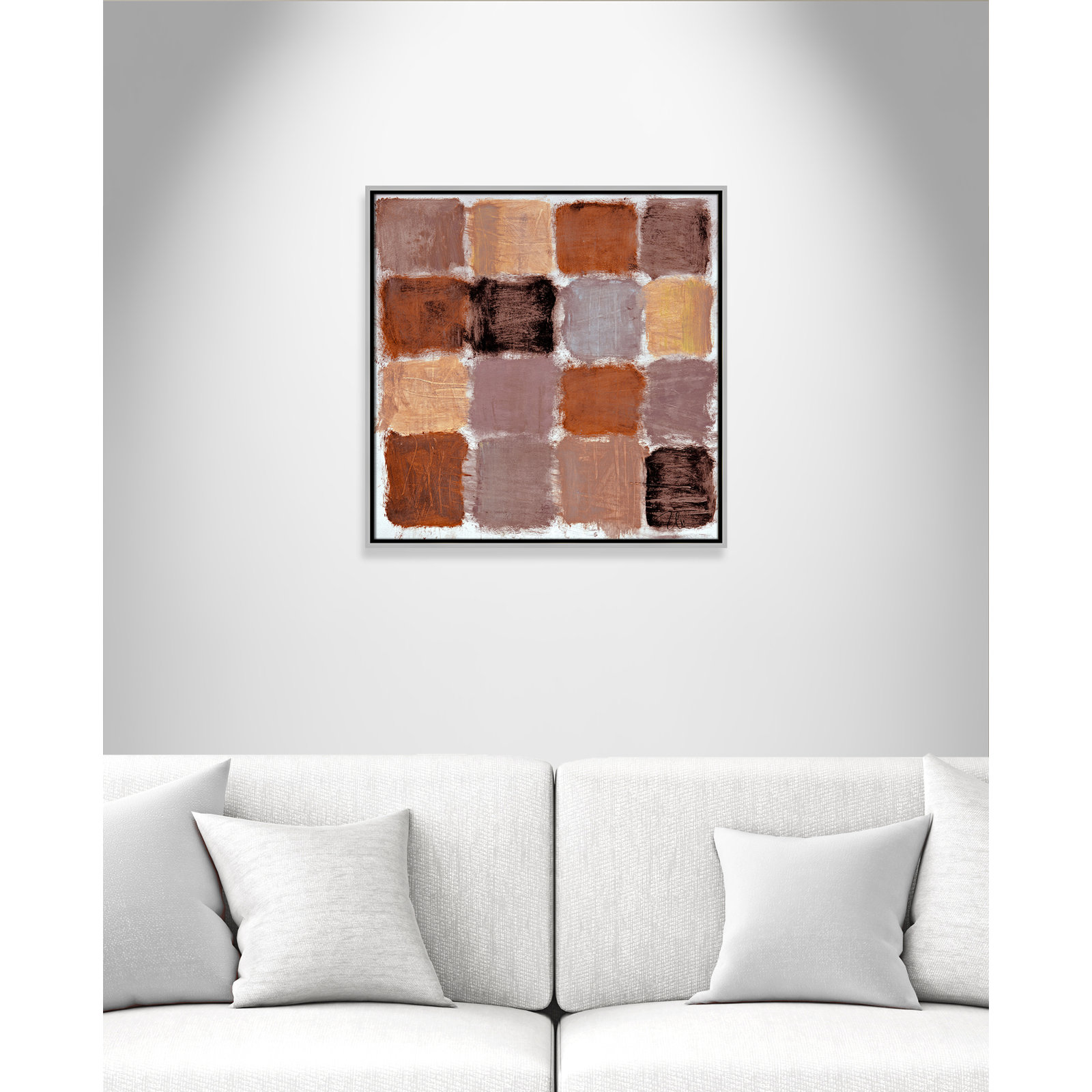 Coppola "Powder Room Spice Reflections" Print, 25.5" H x 25.5" W, Silver