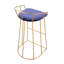Jillian Upholstered Counter Stool with Metal Frame-314192081-353474377