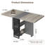 2 Person 127cm L x 74cm H Manufactured Wood Dining Table