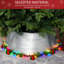 Jupe d'anneau en acier, collier d'arbre de Noël, décoration de Noël pour arbre de Noël