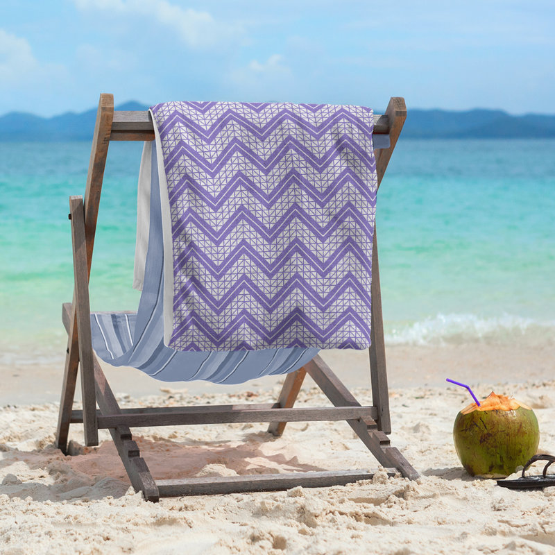 Serviette de plage Stephenie, Mauve