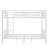 Metal Bunk Bed for Teens and Adults,Space-Saving/Noise Reduced/No Box Spring Needed,White-826278178