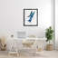 "Blue Bird Flying Wings" par Sebastian Grafmann - cadre flottant, impression sur toile-1216887536-1216887542
