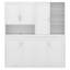 Lit escamotable mural simple avec armoire supérieure et tablettes, cadre de lit plateforme pliable multifonctionnel avec lumière et USB-377453198