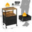 Holloman 40cm W Metal Bedside Table