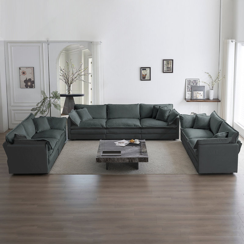 Ensemble de canapé surdimensionné luxueux pour le salon, confortable et élégant
