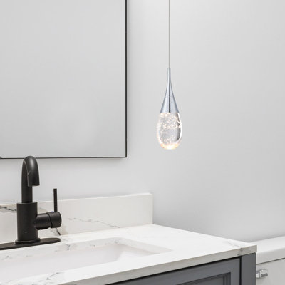 Lykeisha 1 - Light Single Teardrop LED Pendant