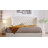 Button Tufted Wingback Velvet Upholstered Platform Bed with Storage Drawers, King, Cream Velvet-11630334-11630335