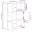 Bookcase 60X24x76.5 Cm Engineered Wood-1448732049