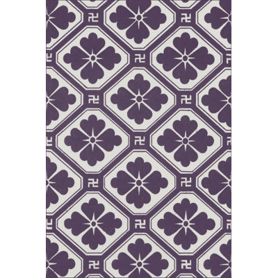 Pattern In Plum V - Wrapped Canvas Print