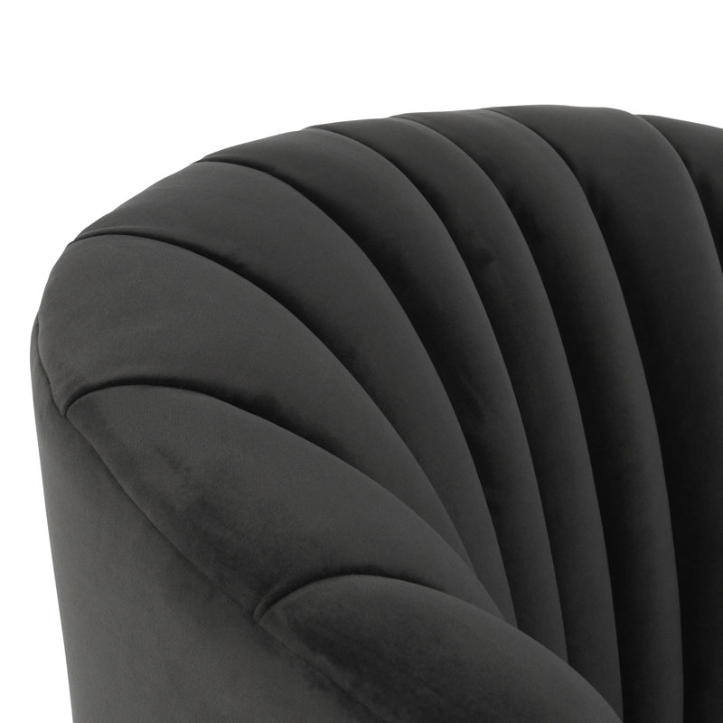 Marion Swivel Accent Chair, Gray