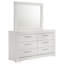 Ensemble de commode et miroir 6 tiroirs Modern-130147929