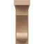 Corbeau TimberThane en grain de bois classique l 5 po x P 10 po x H 15 po, brun clair apprêté-87395850