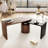 Outdoor Furniture Set with Dining Table and Chairs, Acacia Wood Tabletop