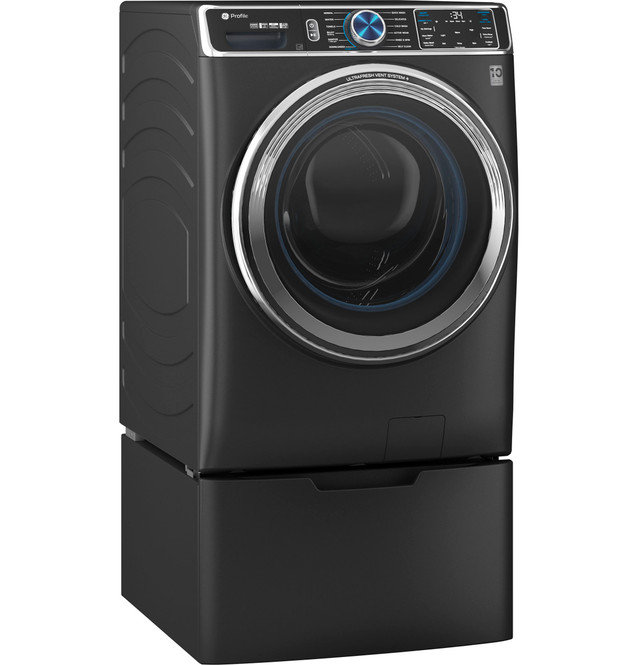5.3 Cu. Ft. High Efficiency Smart Front Load Washer in Silver/Black