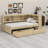 Daybed With Two Storage Drawers, Storage Cabinets And USB Ports-881899191