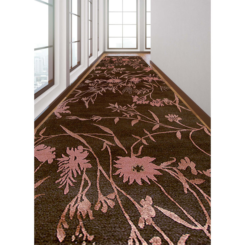 Floral Area Rug, Runner 3' x 10'