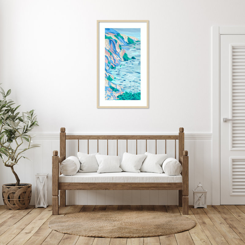 "Idéal vacances II" par Melissa Wang, reproduction d'art encadrée sur bois, H 41 po x l 24 po