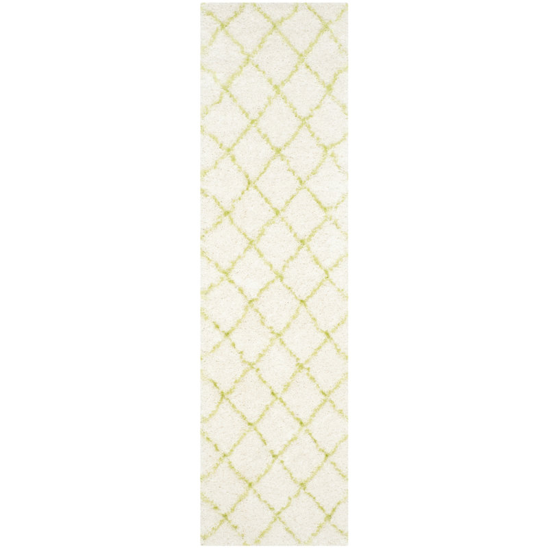 Sg-Msg-Moroccan Shag Performance Geometric Rug, Runner 2'3" x 8'