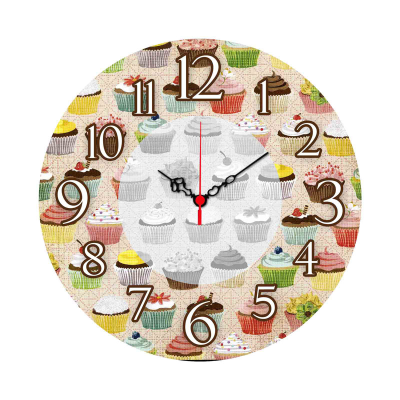 Horloge murale élégante Elegant, 15,7 po de diamètre | 100% panneau de fibres à densité moyenne avec une épaisseur de 0,2 po | Décoration élégante pour le salon, le bureau et la chambre à coucher | Design moderne, parfait pour l'élégance et la