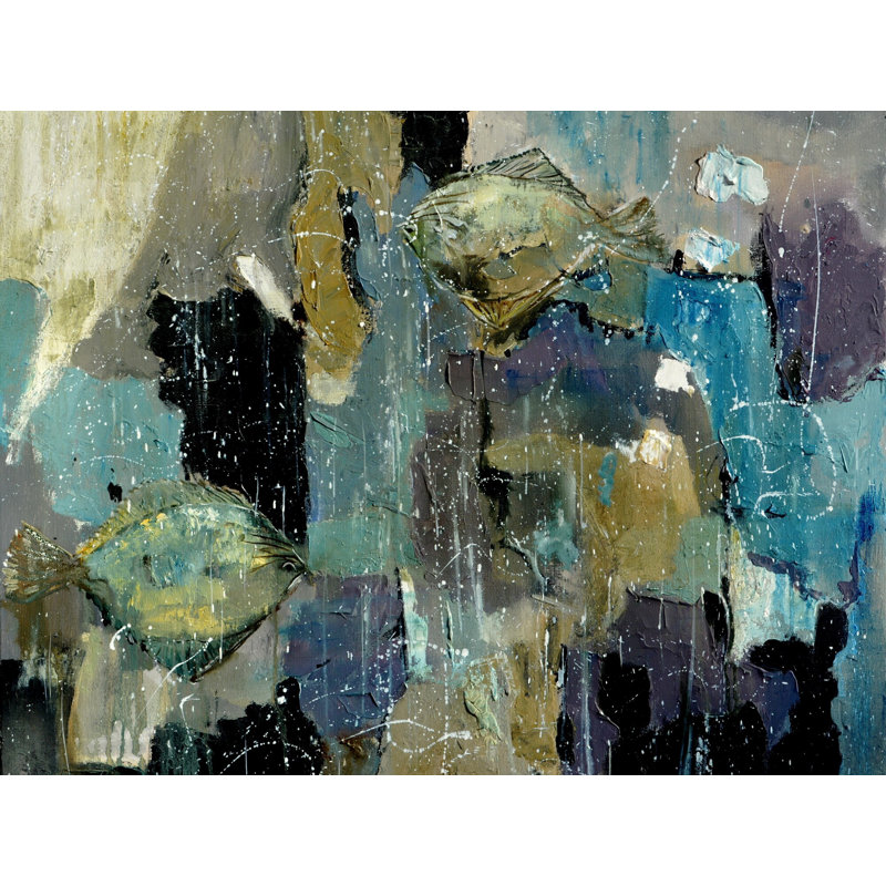 Abstract Tarbots Print by Pol Ledent, Black Framed Paper, 16" H x 20" W
