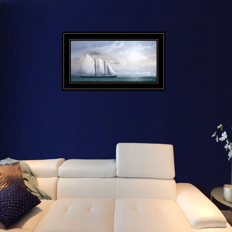 "Adventure on the Seas" par Lori Deiter, prêt à accrocher, reproduction encadrée