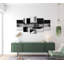 Art abstrait abstrait sur toile tendue - Composition moderne - 5 pièces-734763557