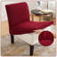Housse pour fauteuil sans accoudoirs en tissu extensible lavable-87789643