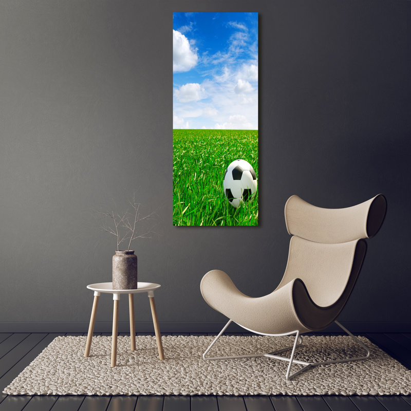Football On The Meadow - Wrapped Canvas Print