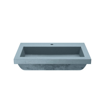 NativeStone Trough Concrete Drop-In Sink