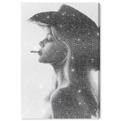 Desert Cowgirl Graphic Art Canvas