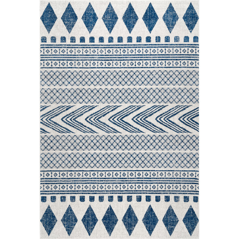 Tapis bleu Anthiathia, Rectangle 5 pi x 7 pi 5 po