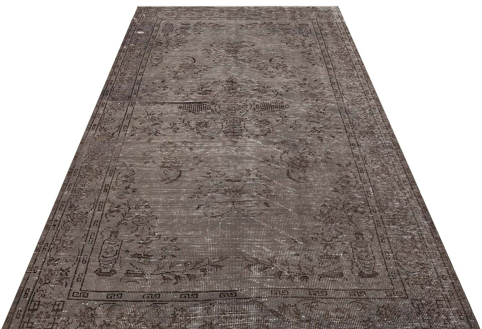 Fleur De Lis Living Cain One-of-a-Kind 5'1''x8'5'' 1960s Area Rug Grey ...