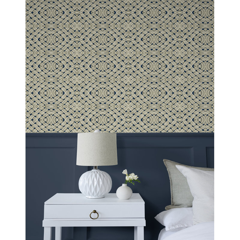 Tommy Bahama OffShore Sailor Knots  Peel and Stick Wallpaper, Sailor Blue