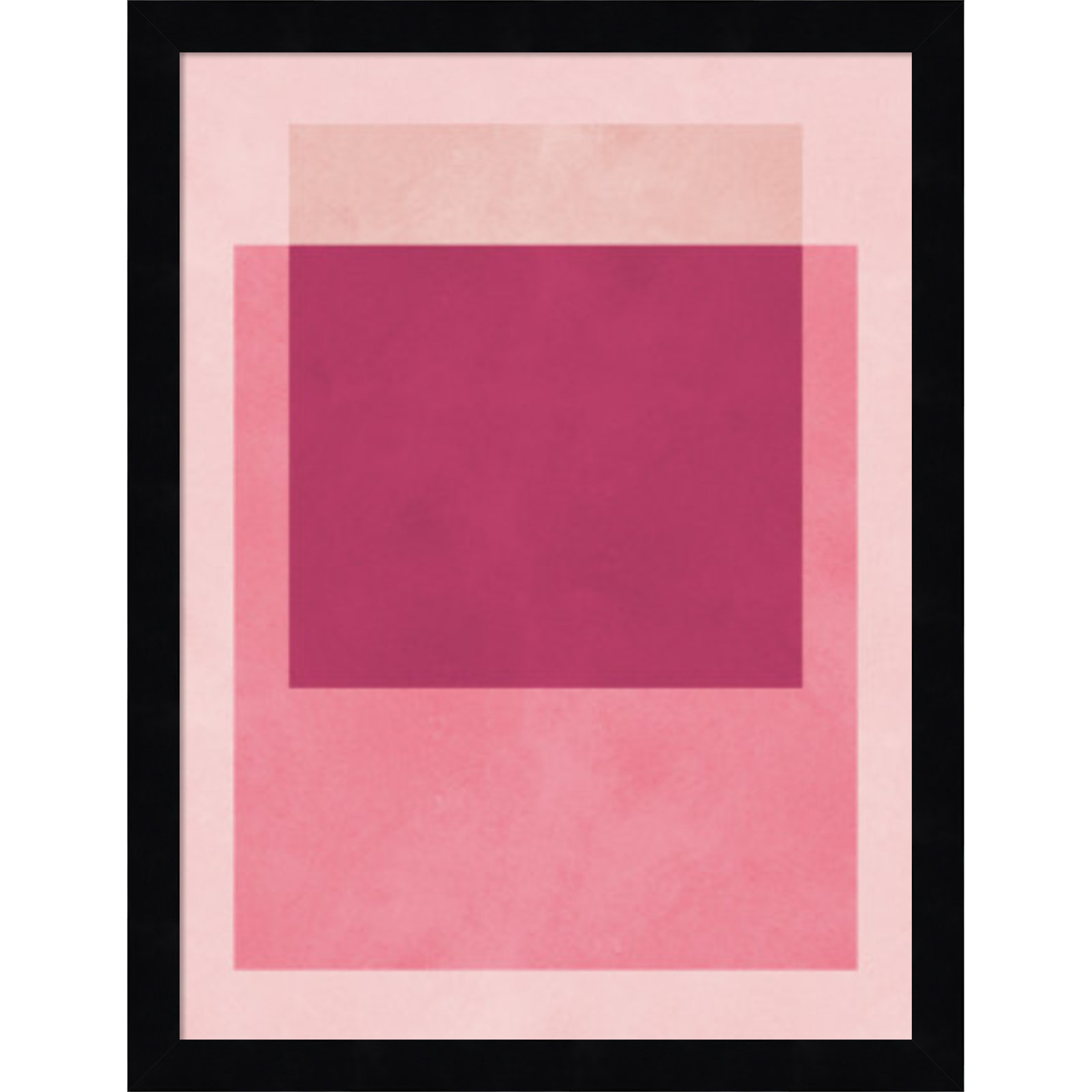 Overlapping geometry 12 by Norvin Wood Framed Wall Art Print, Black, 17" H x 13" W