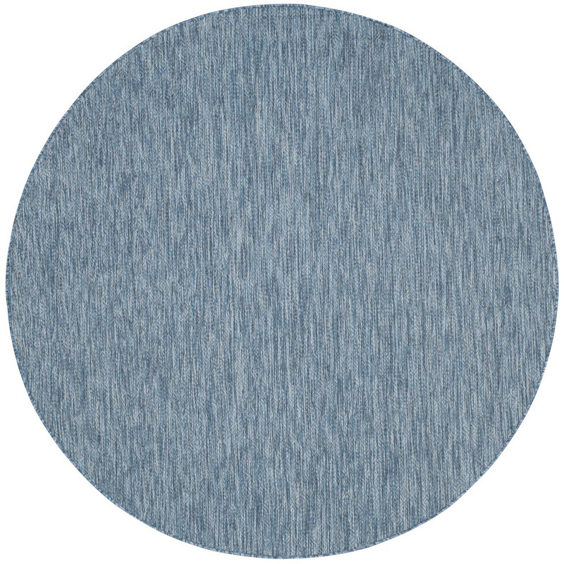 Sayed Performance Solid Color Indoor/Outdoor Area Rug, Round 4'