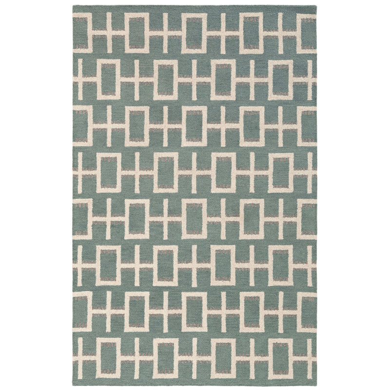 Tapis rectangulaire en laine Elsey, Rectangle de 5 pi x 8 pi