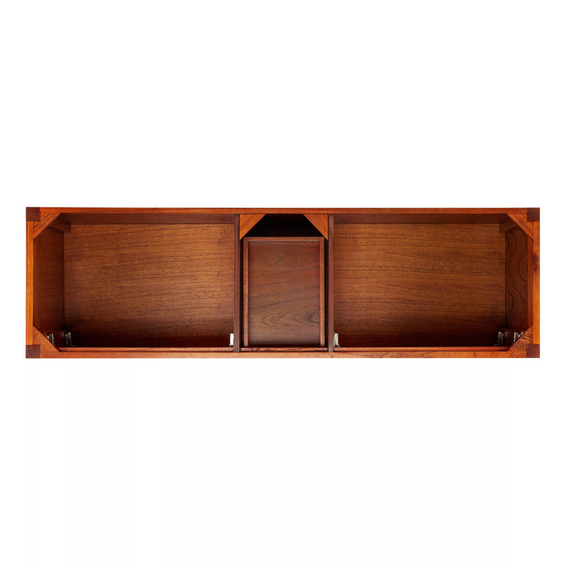 72" Maybeck Dbl Vanity - Tinted Oak With Rect Undermount Sinks, 8" Widespread, Feathered White Quartz