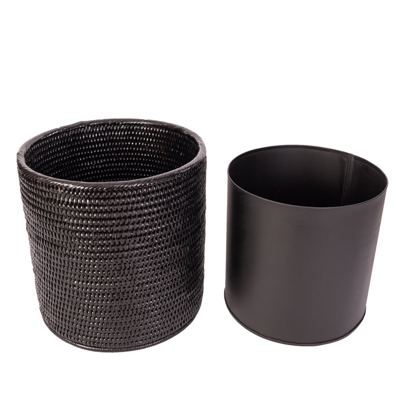 Corbeille pour déchets 4 gallons Rael, Noir Tudor
