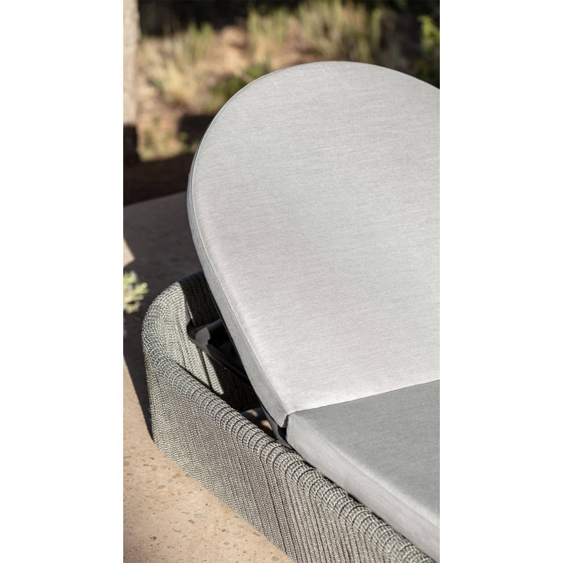 Boston Outdoor Chaise Lounge, Canvas Taupe Sunbrella® Canvas