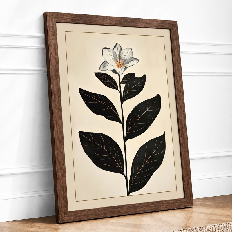 Study Botanical - Framed Print, Walnut, A3 - 42.0 x 29.7 cm