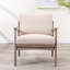Fauteuil avec cadre en bois et fauteuil Mid-Century