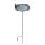 Scallop Shell Birdbath and Feeder with Stake