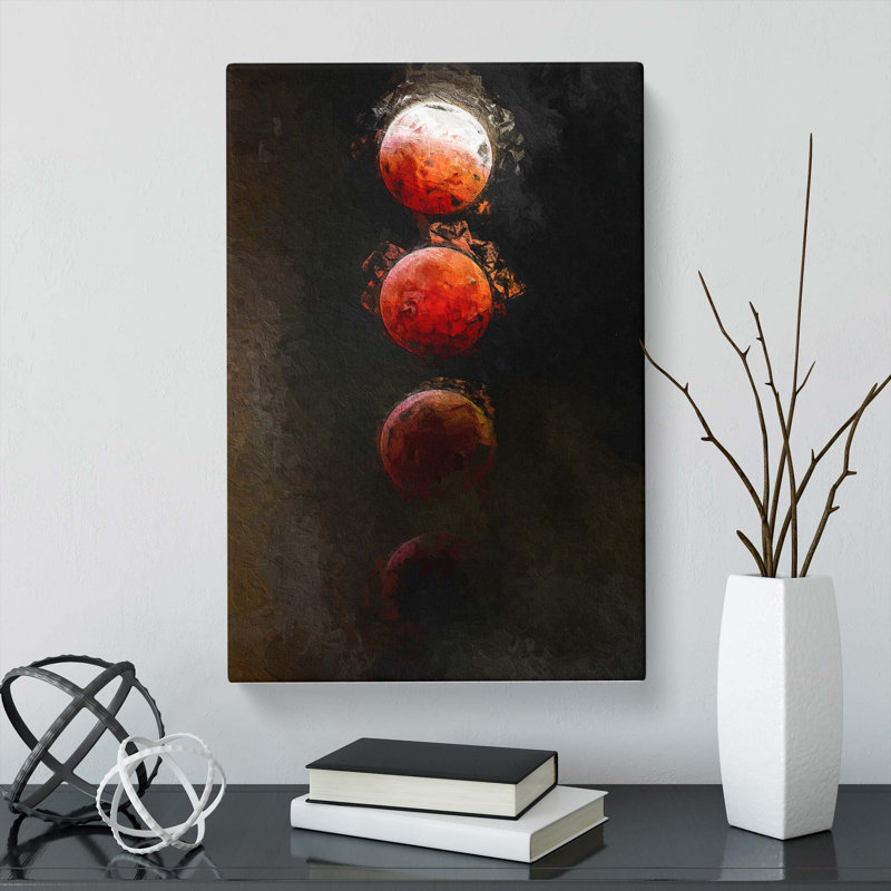 Lunar Eclipse In Abstract - Wrapped Canvas, 91cm H x 60cm W x 3cm D