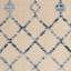 Tapis beige / bleu Moritz Ikat-985079493