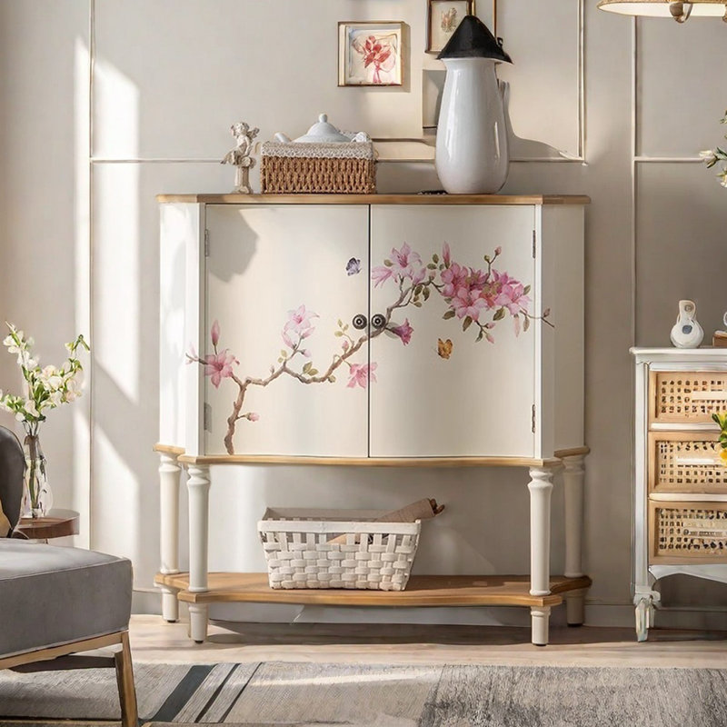 Armoire décorative peinte