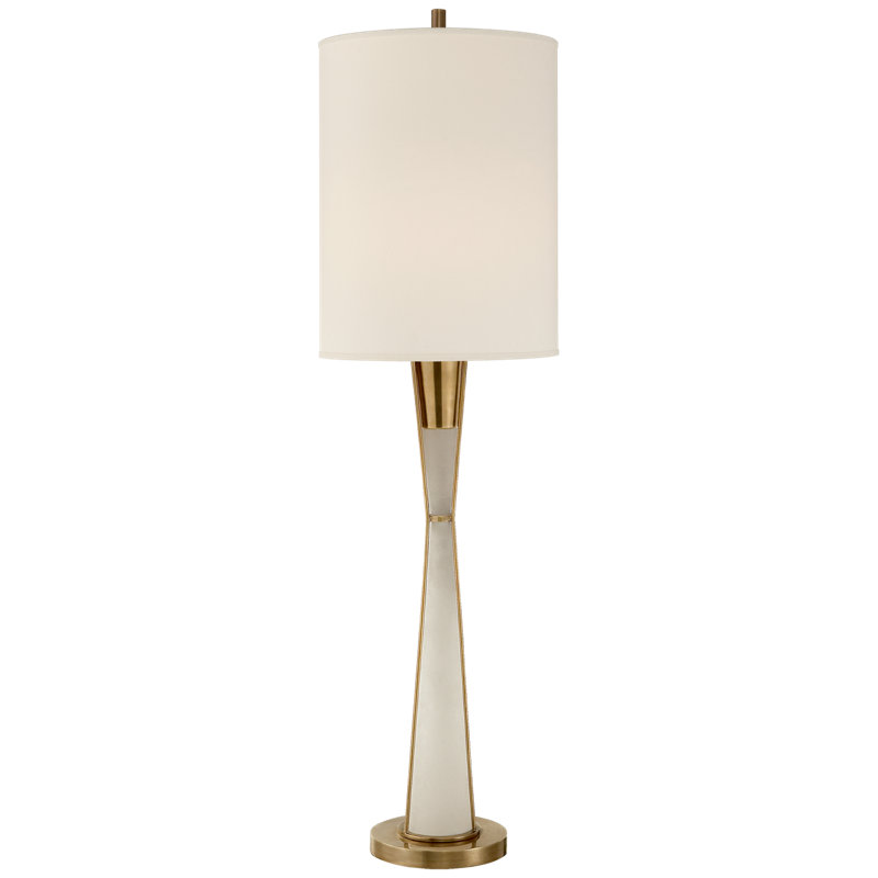 Thomas O'Brien Robinson Tall Buffet Lamp, Hand Rubbed Antique Brass
